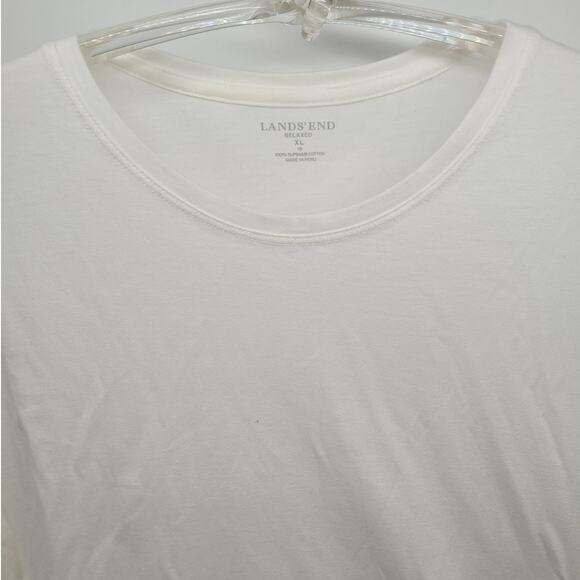 Lands' End White Relaxed Classic Long Sleeve Ladies T Shirt size xl - Picture 6 of 11